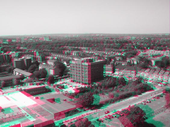 Vista de una ciudad (Anaglifo)